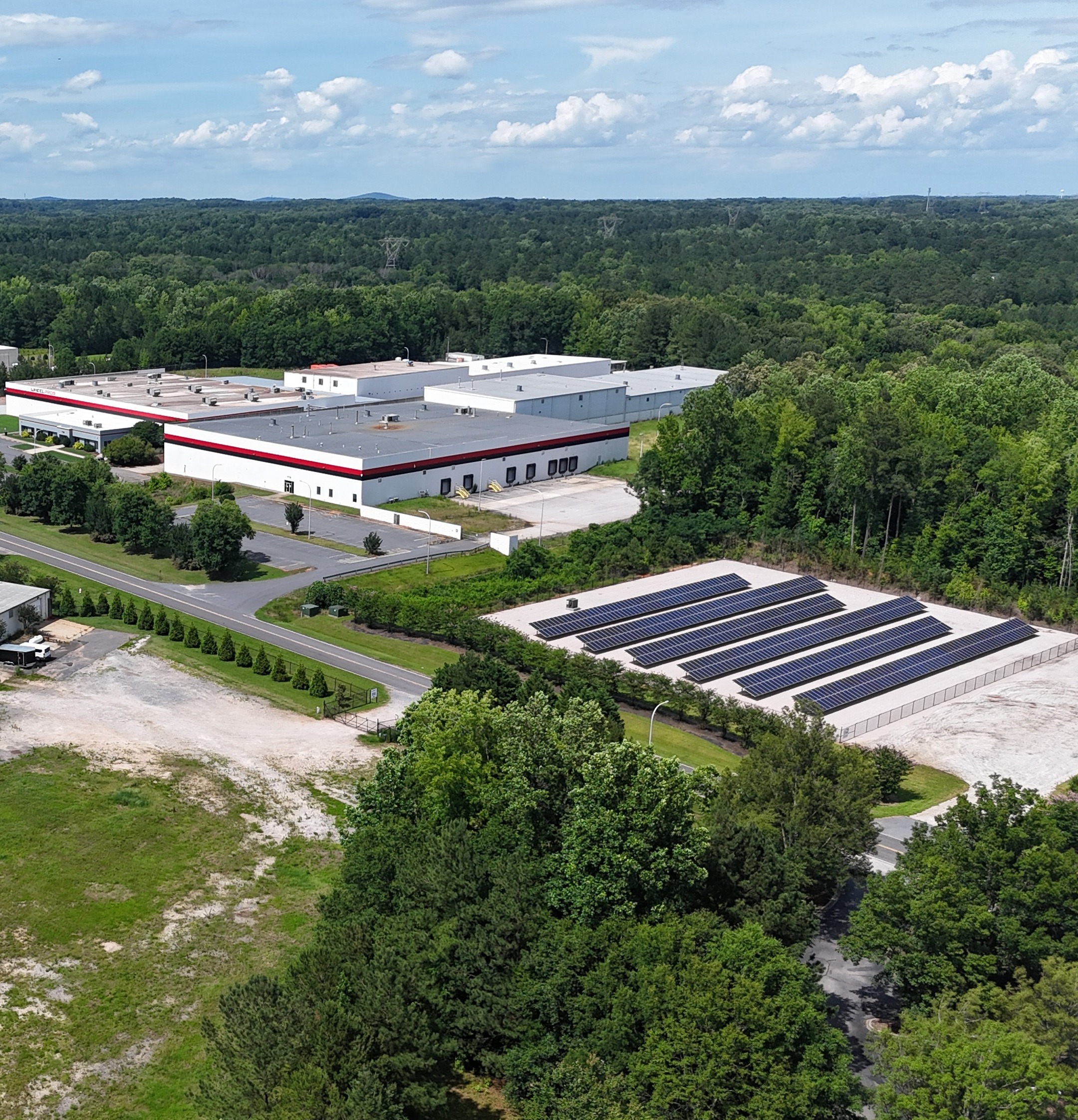commercial property with solar installation